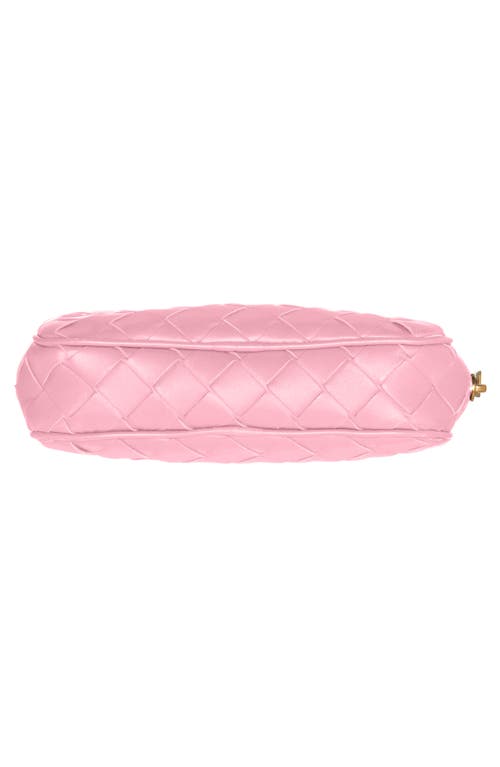 Bottega Veneta Small Intrecciato Leather Pouch In Ribbon/gold