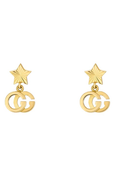 GG Running 18K Gold Drop Earrings