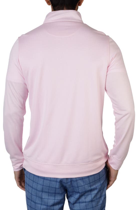 Shop Tailorbyrd Modal Blend Quarter Zip Pullover In Lt. Pink