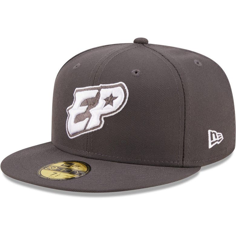 New Era Charcoal El Paso Chihuahuas Authentic Collection 59fifty Fitted ...