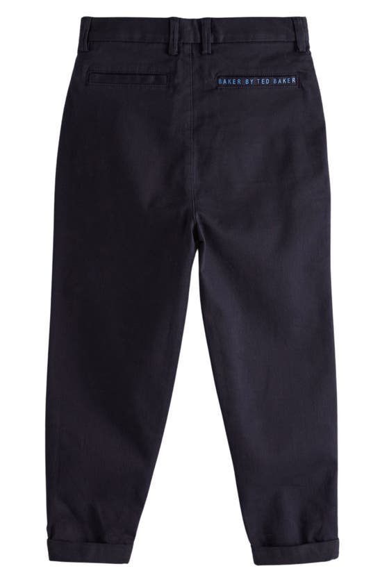 Shop Ted Baker Baker By  Kids' Stretch Cotton Chinos In Blue