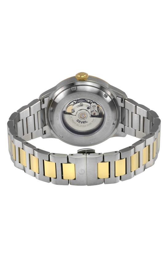 Shop Gv2 Guggenheim Automatic Bracelet Watch, 44mm In Two Tone Stainless Steel