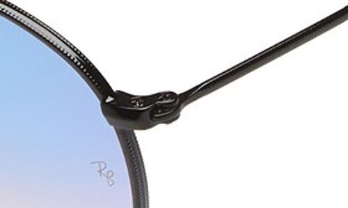 Ray Ban Ray-ban Icons 50mm Round Sunglasses In Black/blue