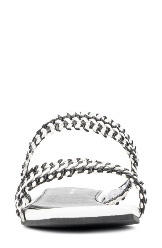Fashion To Figure Pammy Sandal In Black/ White