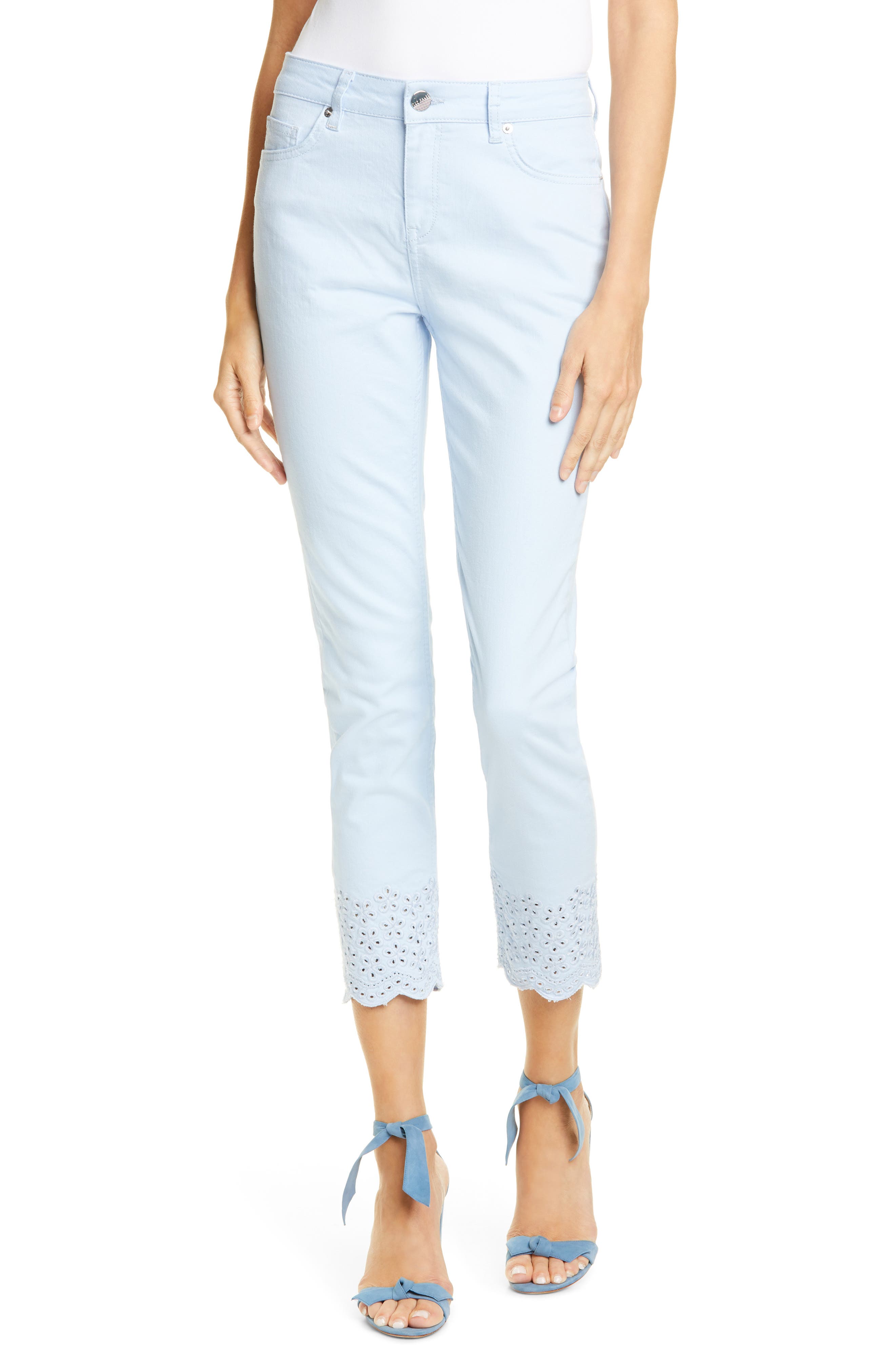 Ted Baker London Nellsi Embroidered Hem Jeans Nordstrom
