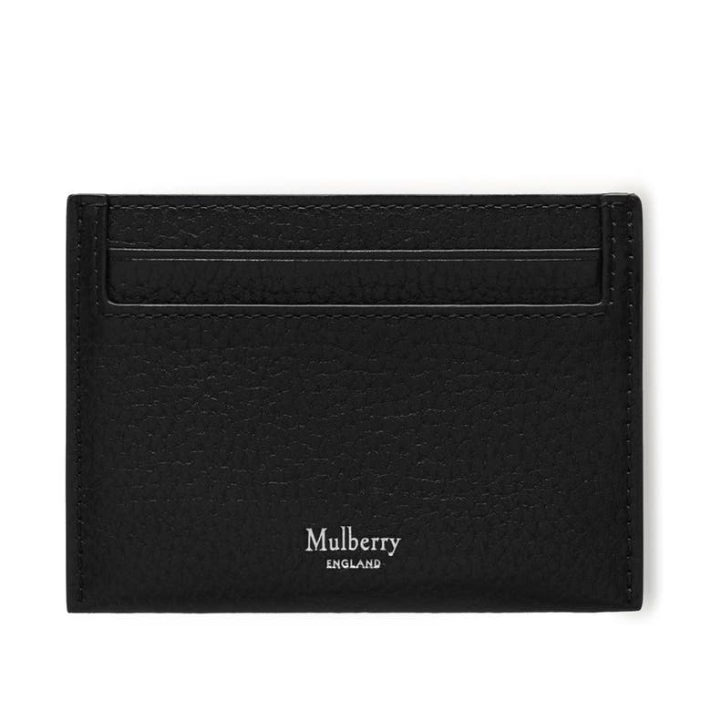 Mulberry Leather Card Case In Burgundy