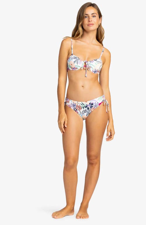 Roxy Beach Classics Underwire Bikini Top In Ash Rose Wallflower