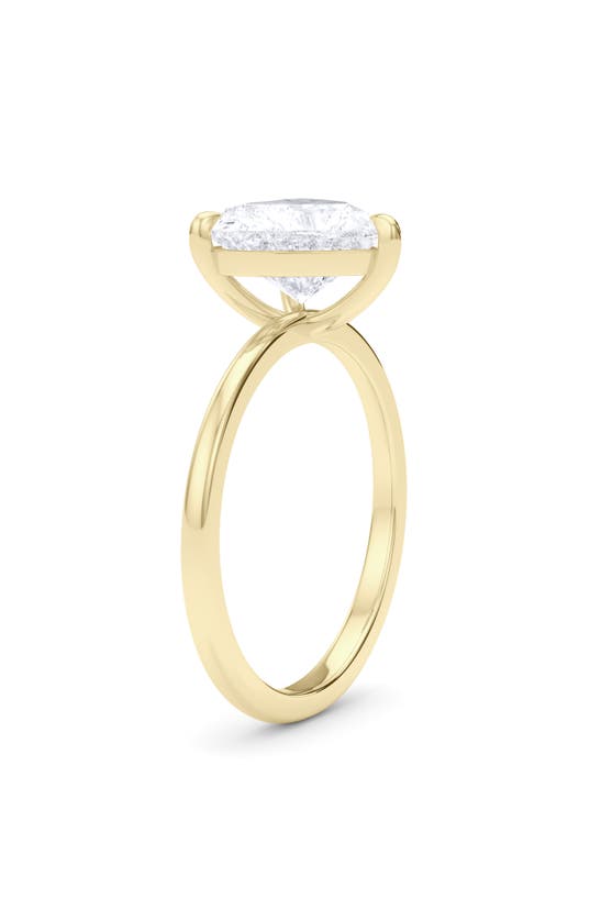 Shop Hautecarat 18k White Gold Heart Cut Lab Created Diamond Engagement Ring In 18k Yellow Gold