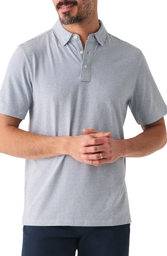Faherty Movement Polo Shirt In Madaket Stripe