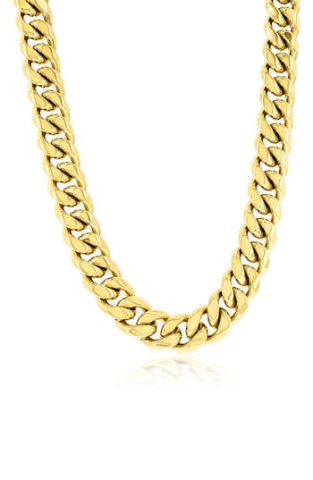 Blackjack Cuban Chain Necklace In Gold