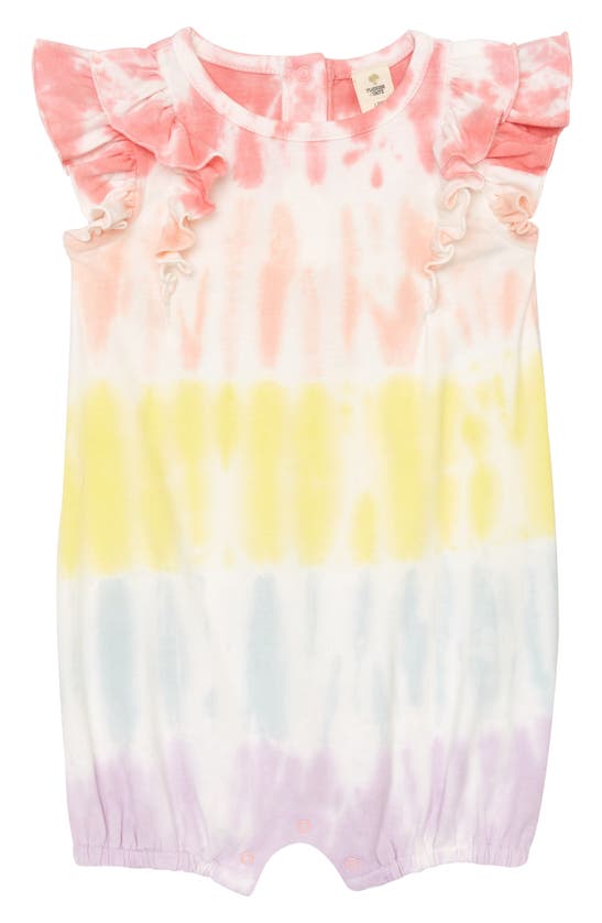 Tucker + Tate Babies' Double Flutter Romper In Ivory Egret Multi Dye ...