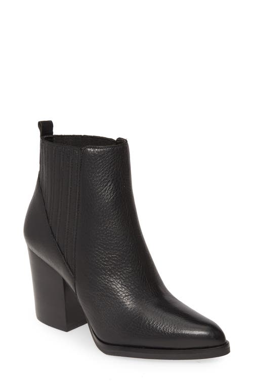 Alva Bootie in Black Leather