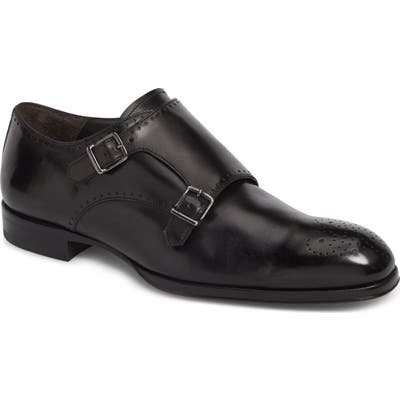 To Boot New York Crown Double Monk Strap Shoe, Black