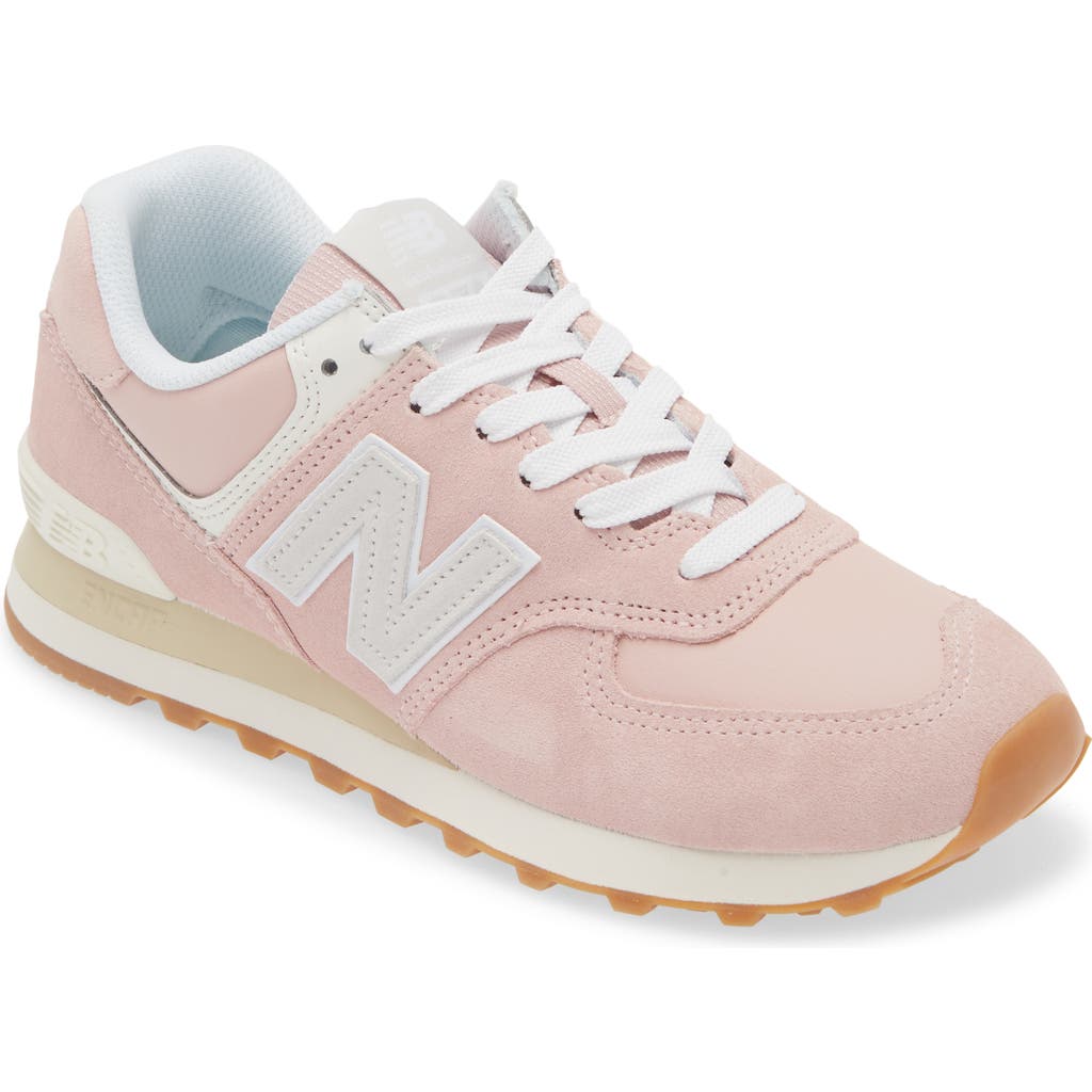 New Balance 574 Sneaker In Pink/grey