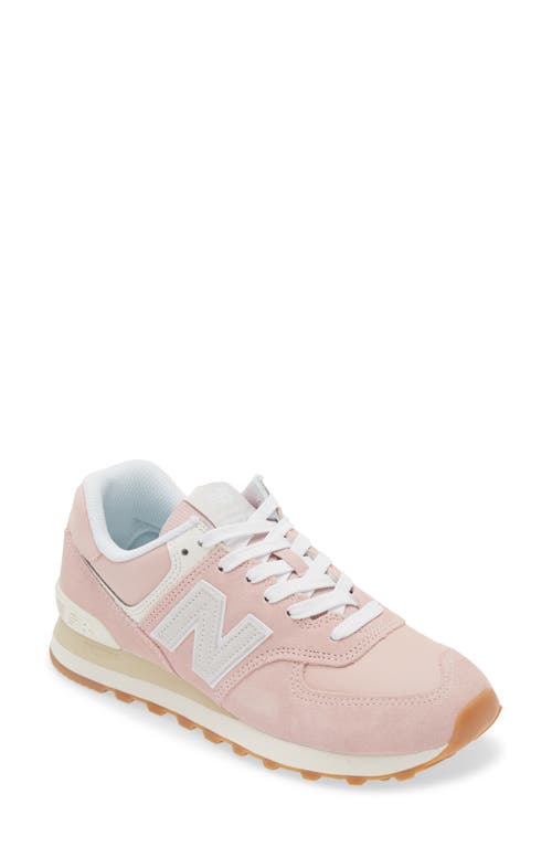 New Balance 574 Sneaker Pink/Grey at Nordstrom,