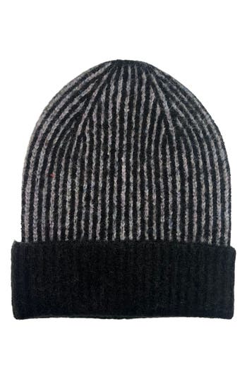 Marcus Adler Women's Confetti Cuff Ribbed Knit Beanie In Black