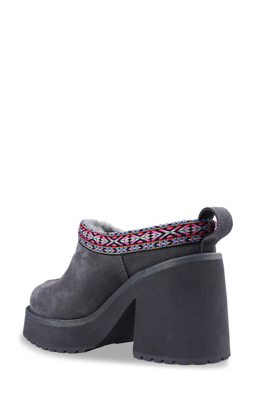 Shop Candies Candie's Leora Platform Clog In Grey Suede