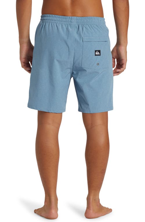 Quiksilver Heather Taxer Amphibian Water Repellent Board Shorts In Blue Shadow