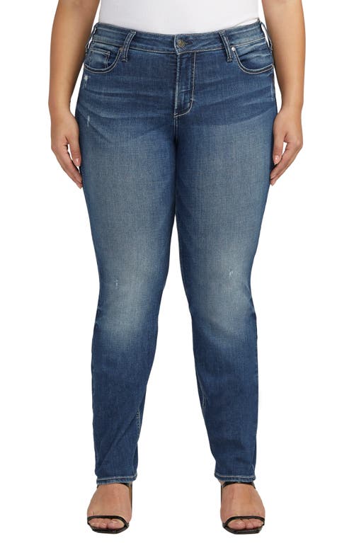 Silver Jeans Co. Suki Mid Rise Straight Leg Indigo at Nordstrom, X