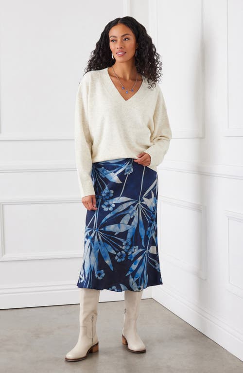 Karen Kane Print Bias Cut Midi Skirt In Print