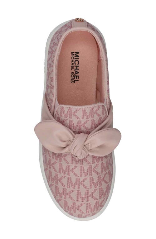 Michael Michael Kors Kids' Jem Monogram Slip-on Sneaker In Pink