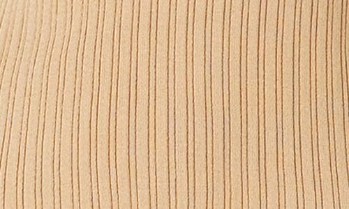 Endless Rose Women's Ribbed Sleeveless Top In Camel