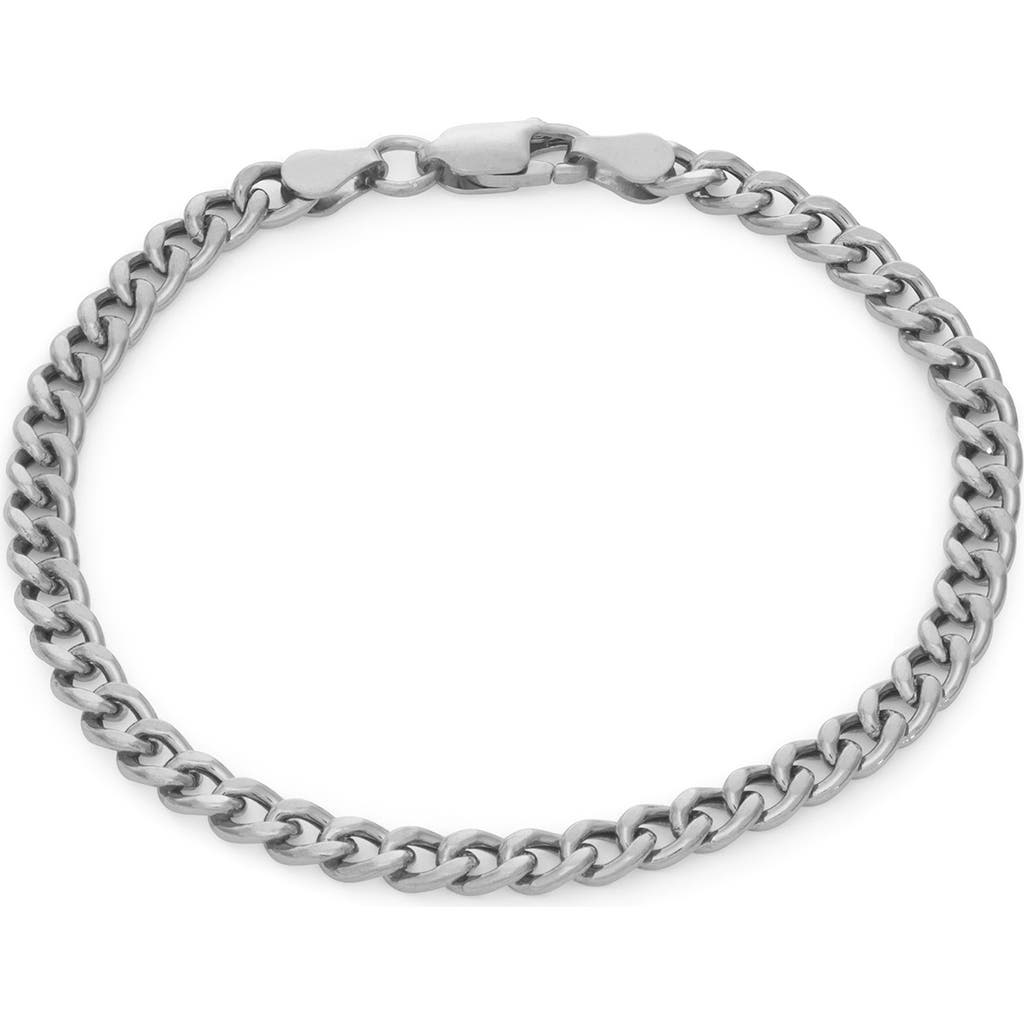 Fzn Curb Chain Bracelet In White