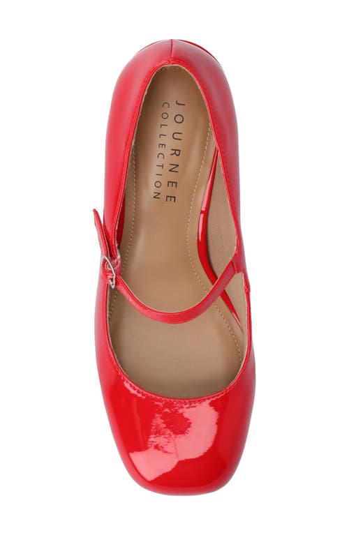 Shop Journee Collection Okenna Mary Jane Pump In Red