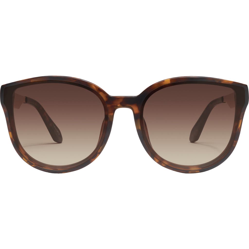 Quay Australia Date Night 54mm Round Sunglasses In Brown