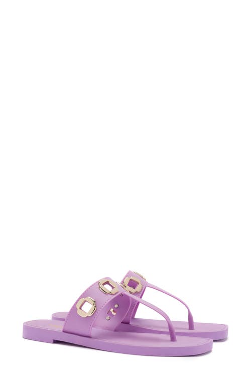 Larroude Larroudé Milan Jelly Thong Sandal In Lilac