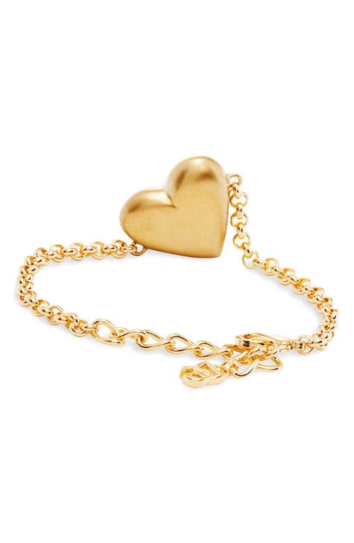 Dolce & Gabbana Dolce&gabbana Dg Heart Pendant Bracelet In Zoo00 Oro