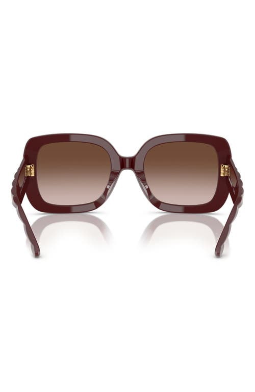 Tory Burch 54mm Butterfly Sunglasses In Brown Grad