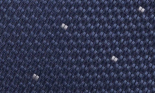 Tom Baine Texture Grid Tie In Blue