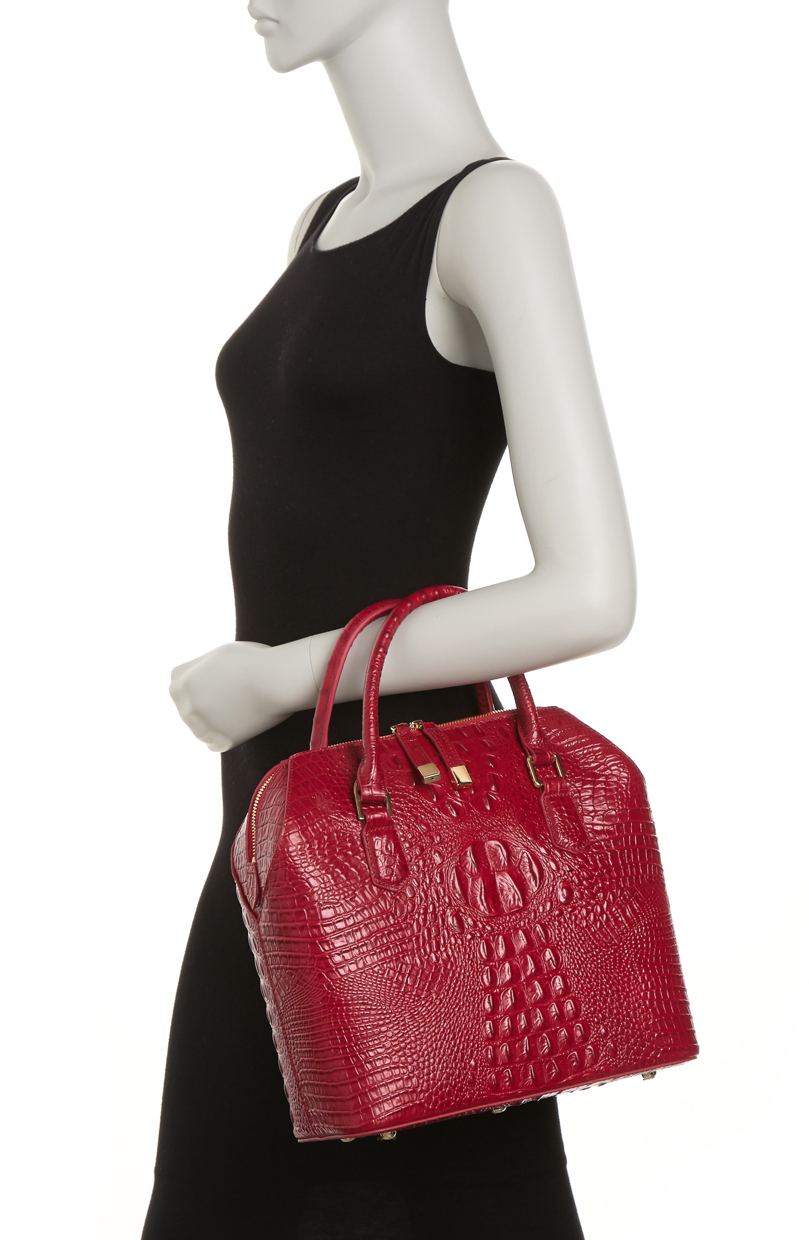 Grace Croc Embossed Leather Handbag– Vicenzo Leather