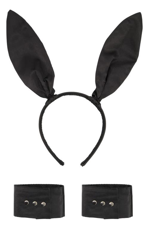 Hunkemöller Bridget the Bunny Headband & Cuffs in Black