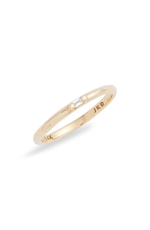 Jennie Kwon Designs Diamond Baguette Accent Ring in Yellow Gold/Diamond
