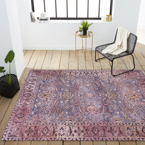 Jonathan Y Victoria Ornate Persian All-over Machine-washable Runner Rug In Brown/gray