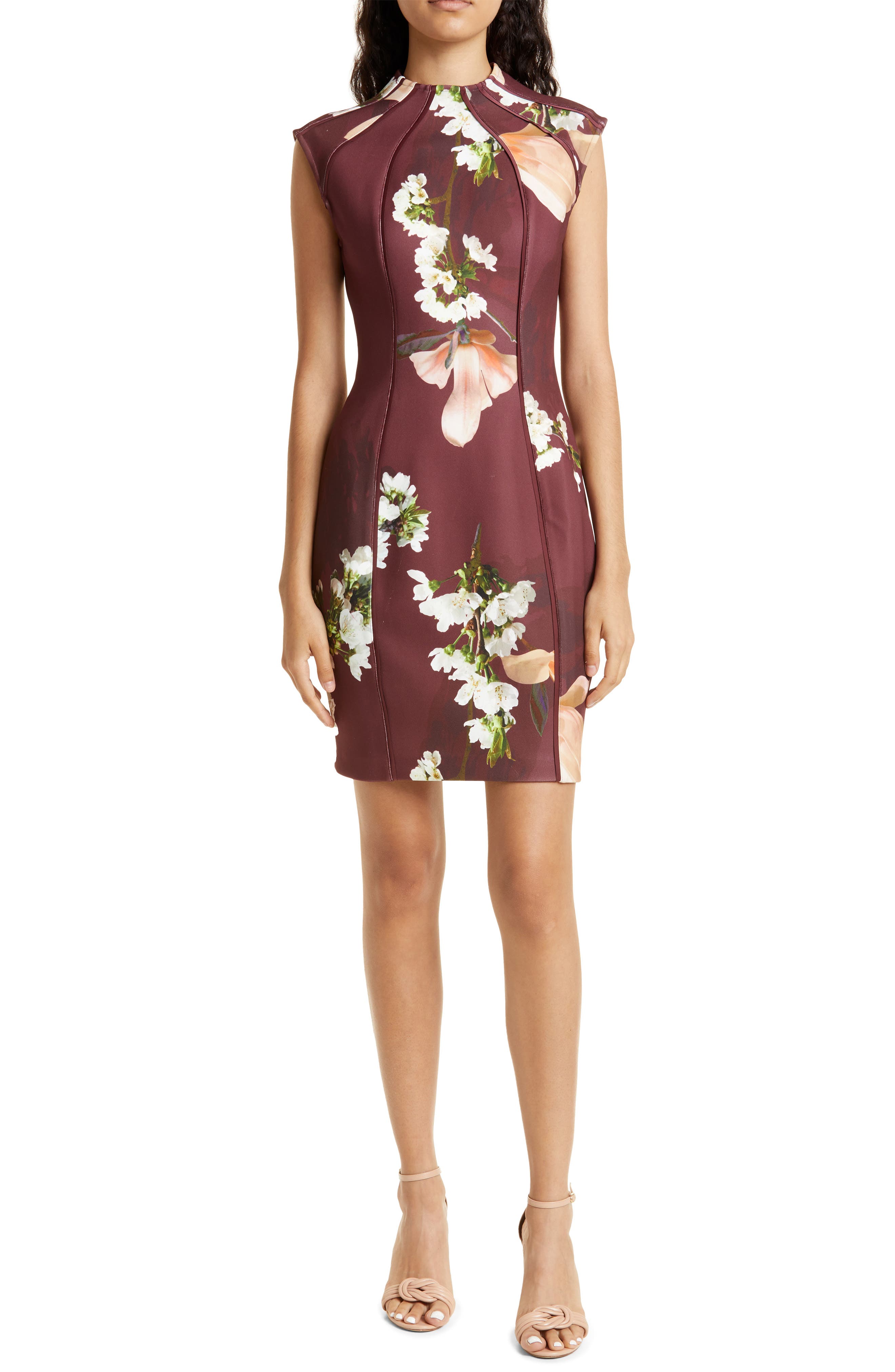 ted baker black dress with flowers