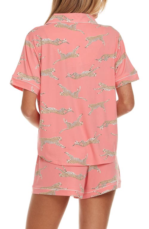 Flora By Flora Nikrooz 2pc Printed Knit Pajama Set In Coral