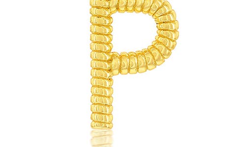 SIMONA SIMONA CROISSANT INITIAL PENDANT NECKLACE 
