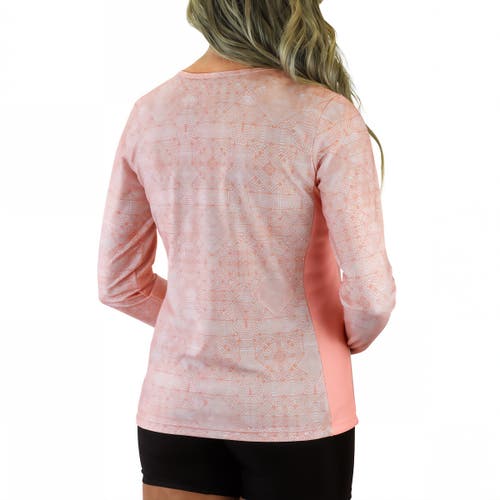 Uv Skinz Ls Crew Sun & Swim Shirt In Crystal Maze