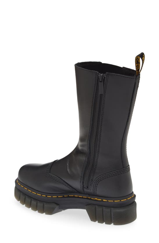 Dr. Martens' Dr. Martens Audrick Leather Platform Chelsea Boots In Black Nappa Lux