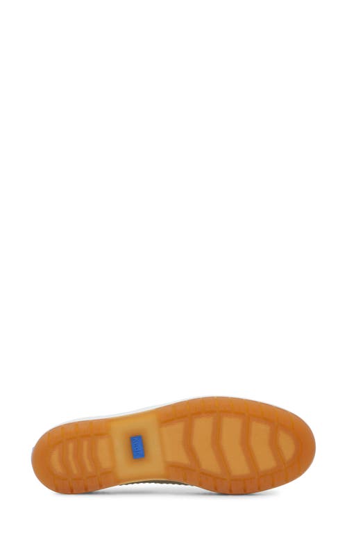 Keds ® The Platform Sneaker In Egret/gold Leather