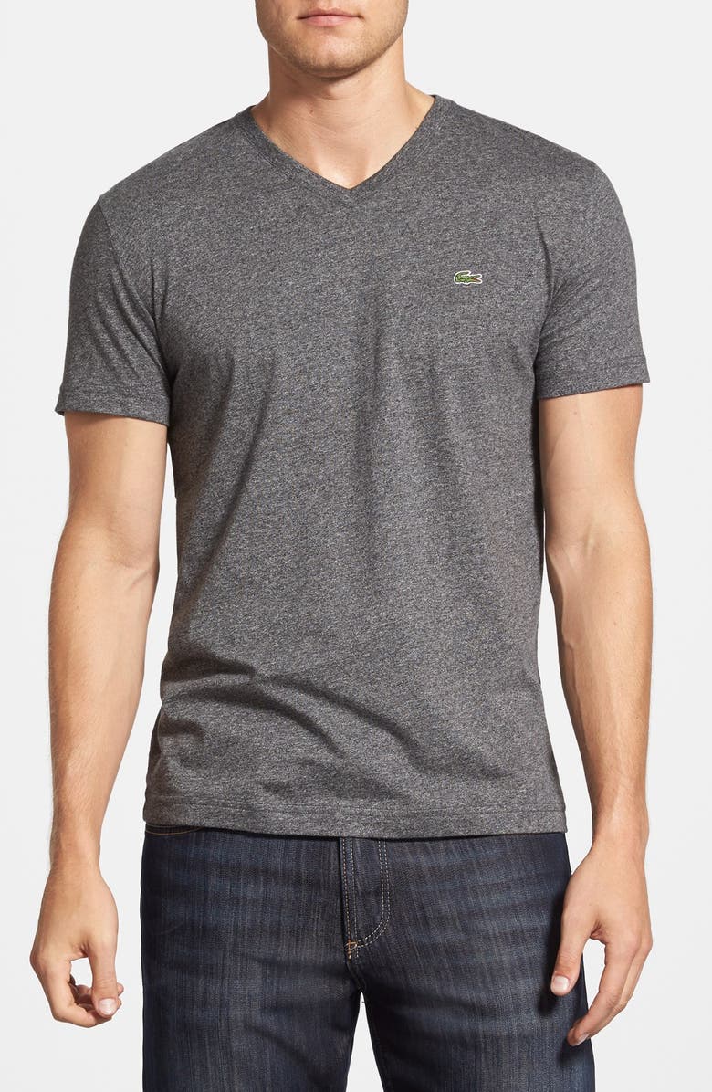 Lacoste Pima Cotton Jersey V-Neck T-Shirt | Nordstrom