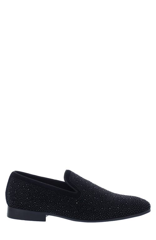 Robert Graham Ansel Smoking Slipper In Black