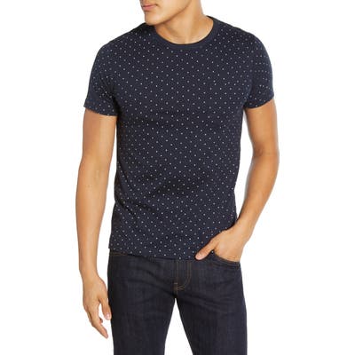 French Connection Slim Fit Spot Pocket T-Shirt, Blue