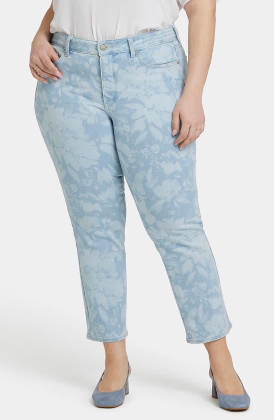 Nydj Marilyn Floral Crop Straight Leg Jeans In Marian Annabella Print