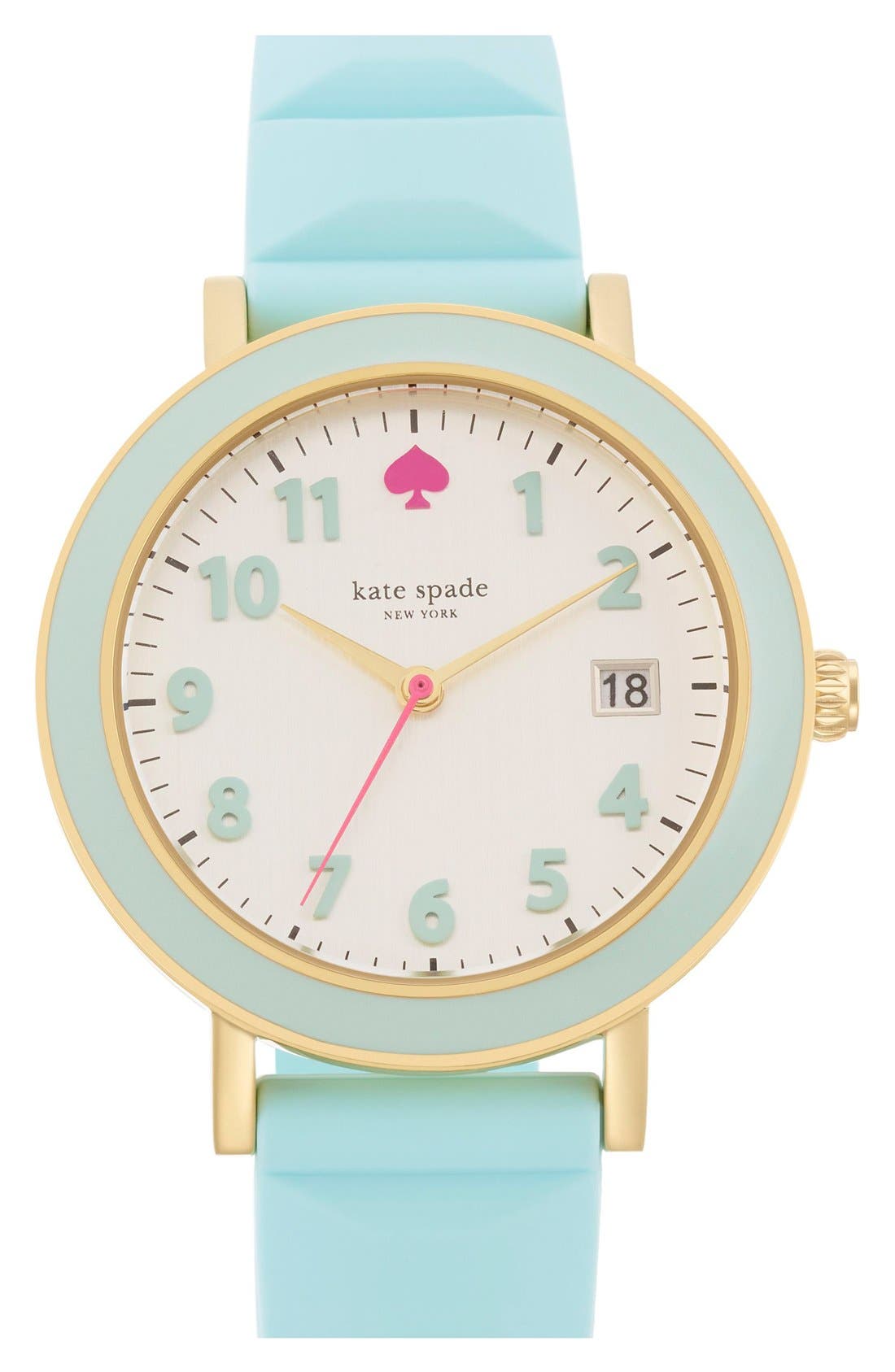 kate spade new york 'metro' silicone strap watch, 34mm Nordstrom