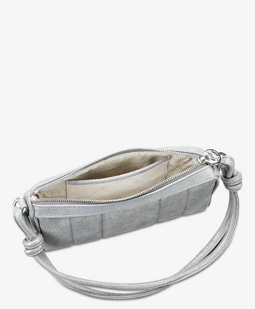 Shop Gigi New York Maggie Shoulder Bag In Gunmetal Metallic