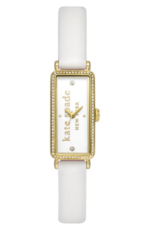 Kate Spade New York rosedale pavé leather strap watch, 32mm in at Nordstrom